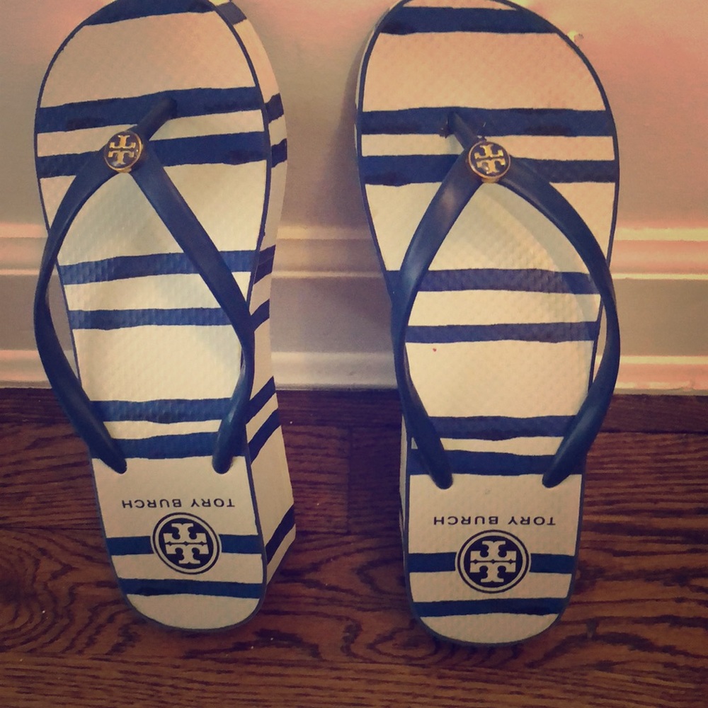 Tory Burch elevated flip flops